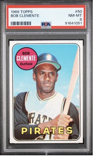 1969 Topps Roberto Clemente #50 PSA 8 NM - Mint Dead Centered High End HOF