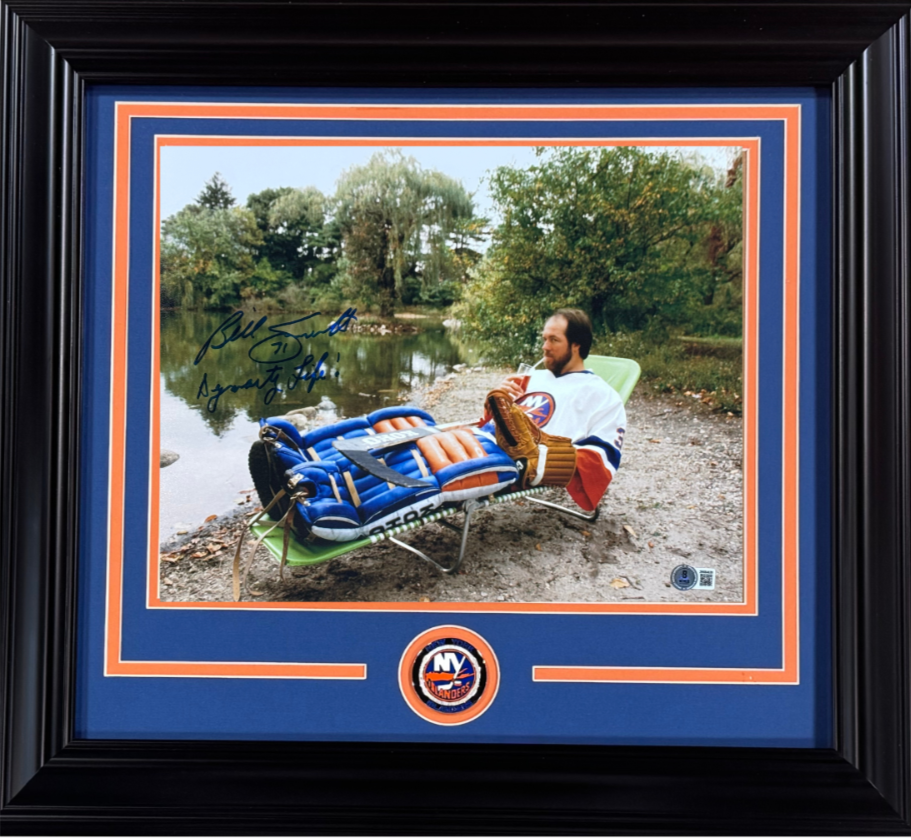 Billy Smith Signed 11x14 Photo Framed Dynasty Life Auto BAS COA NY Islanders HOF