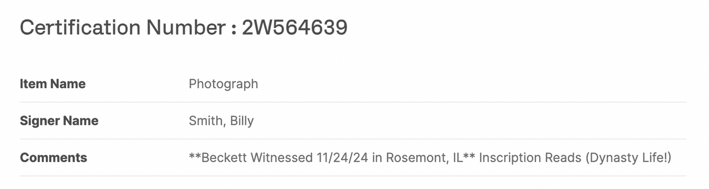 Billy Smith Signed 11x14 Photo Framed Dynasty Life Auto BAS COA NY Islanders HOF