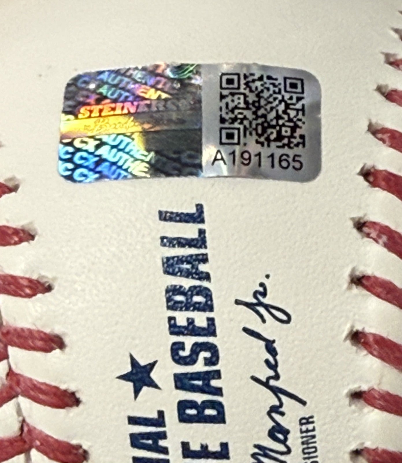 Ben Rice Signed Official Baseball Ivy League To Big League Auto Steiner Yankees