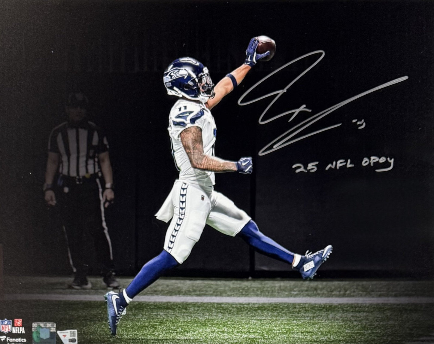 Jaxon Smith-Njigba Signed 16x20 Framed Photo 25 NFL OPOY Auto Fanatics Seahawks