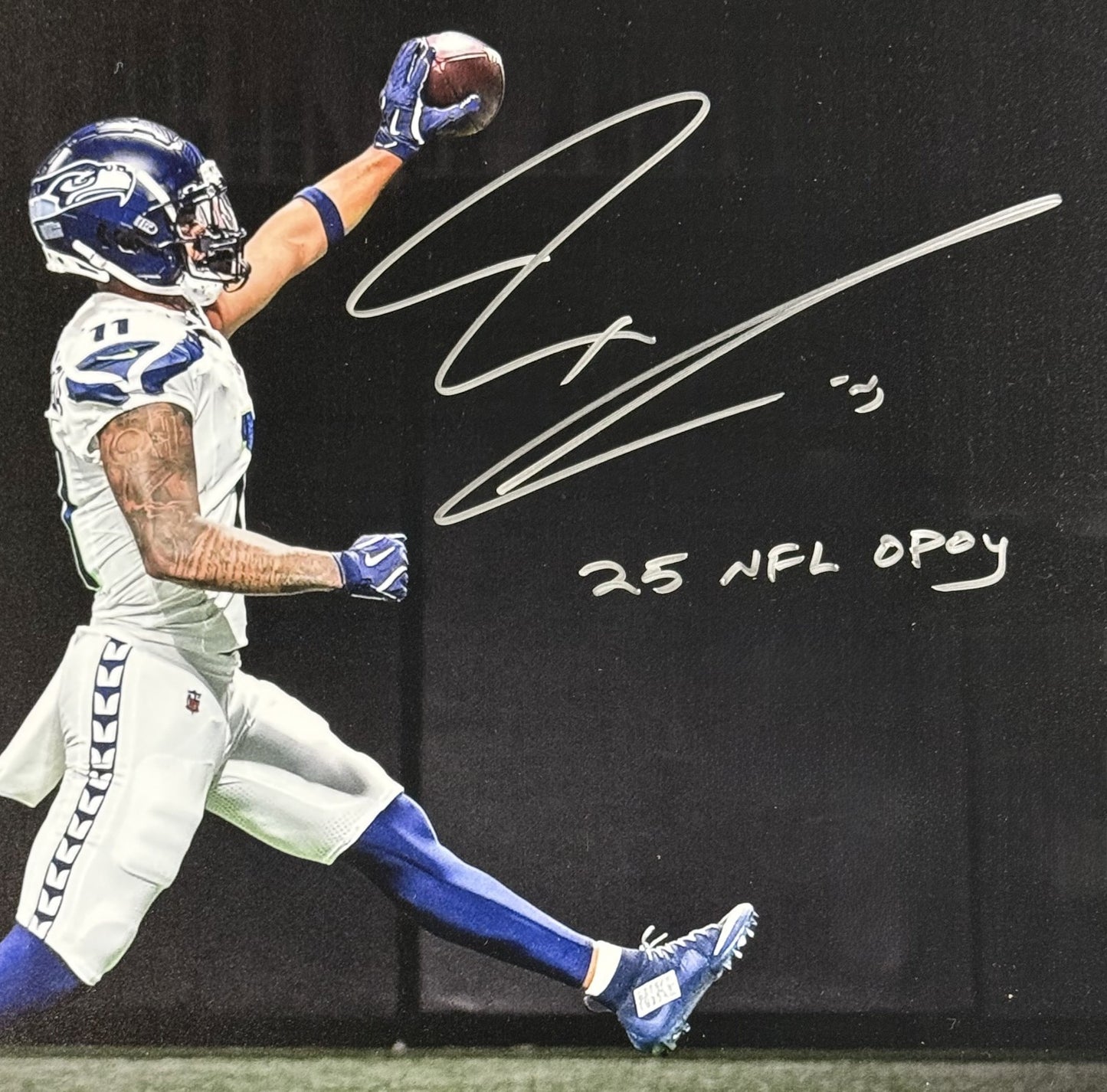 Jaxon Smith-Njigba Signed 16x20 Framed Photo 25 NFL OPOY Auto Fanatics Seahawks