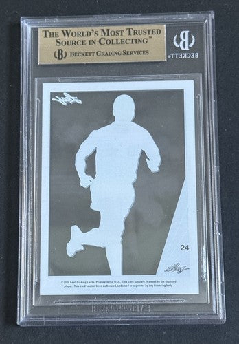 2016 Leaf Clear Pele #24 Cosmos Bgs 9.5 Gem Mint High End Soccer Legend