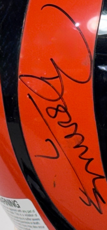 Late 80s Cinncinatti Bengals Signed Riddell Pro Helmet Boomer Esiason 5 Auto COA