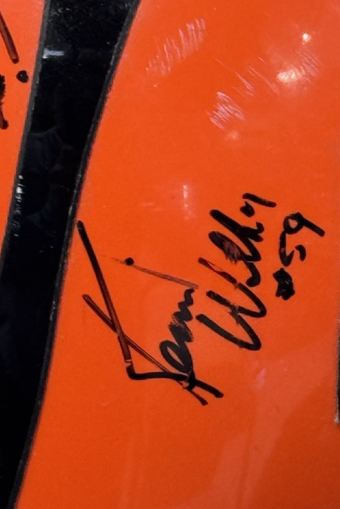 Late 80s Cinncinatti Bengals Signed Riddell Pro Helmet Boomer Esiason 5 Auto COA