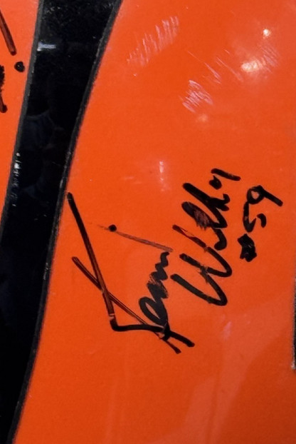 Late 80s Cinncinatti Bengals Signed Riddell Pro Helmet Boomer Esiason 5 Auto COA
