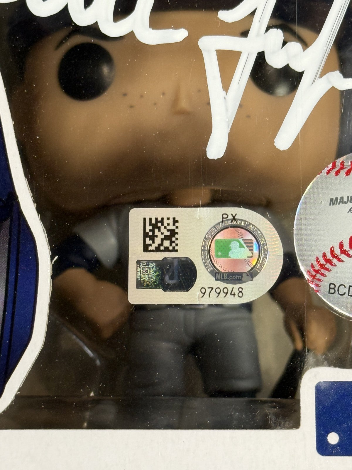 Aaron Judge Signed Funko Pop with Case NY Yankees Mint Auto Fanatics MLB COA