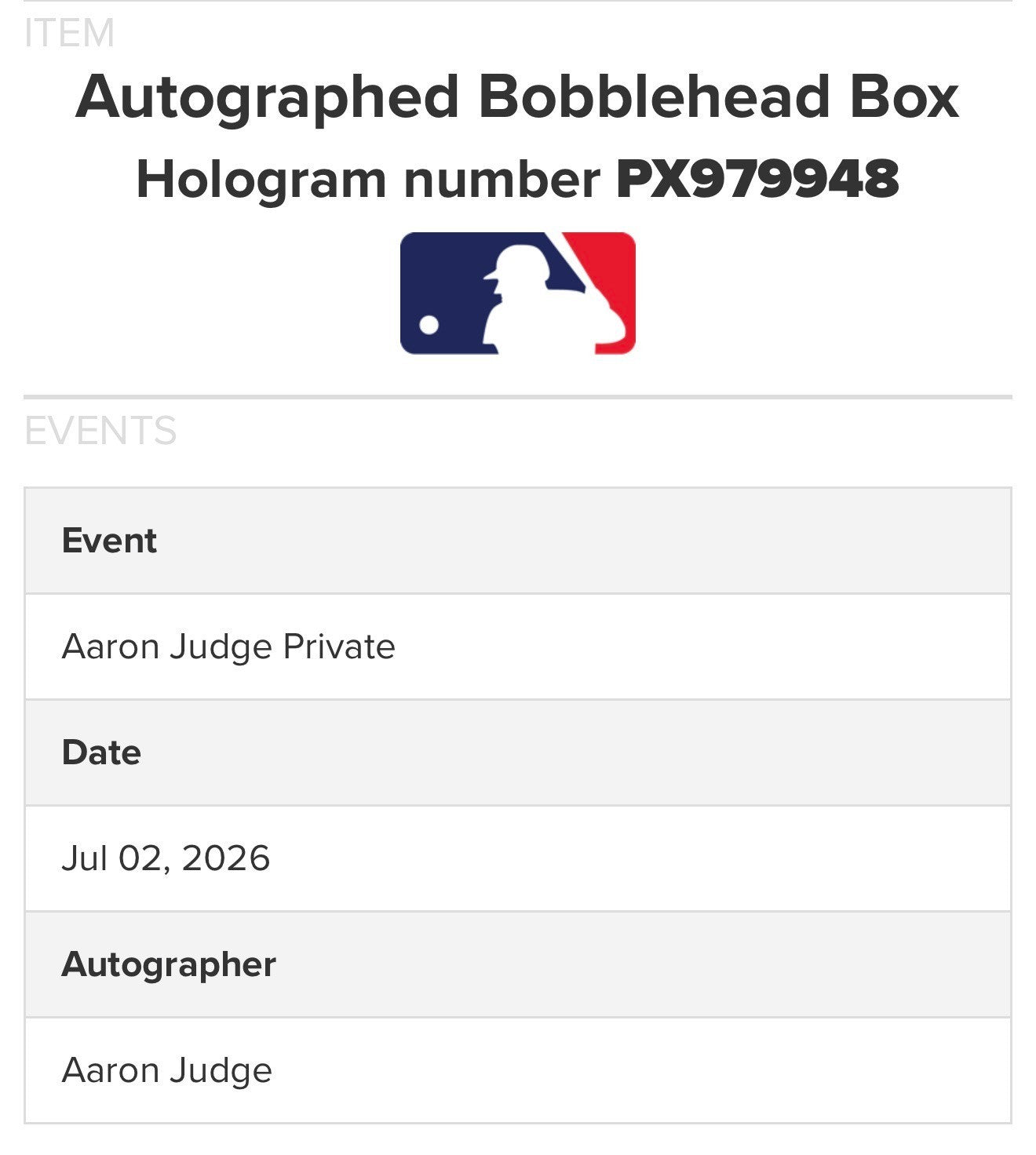 Aaron Judge Signed Funko Pop with Case NY Yankees Mint Auto Fanatics MLB COA