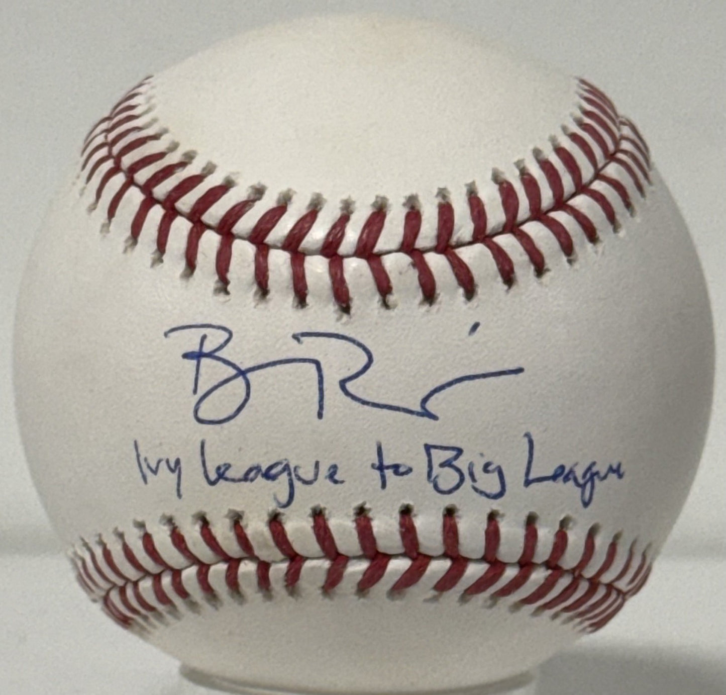 Ben Rice Signed Official Baseball Ivy League To Big League Auto Steiner Yankees