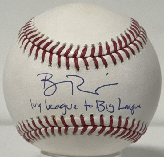 Ben Rice Signed Official Baseball Ivy League To Big League Auto Steiner Yankees