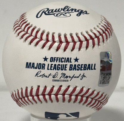 Ben Rice Signed Official Baseball Ivy League To Big League Auto Steiner Yankees