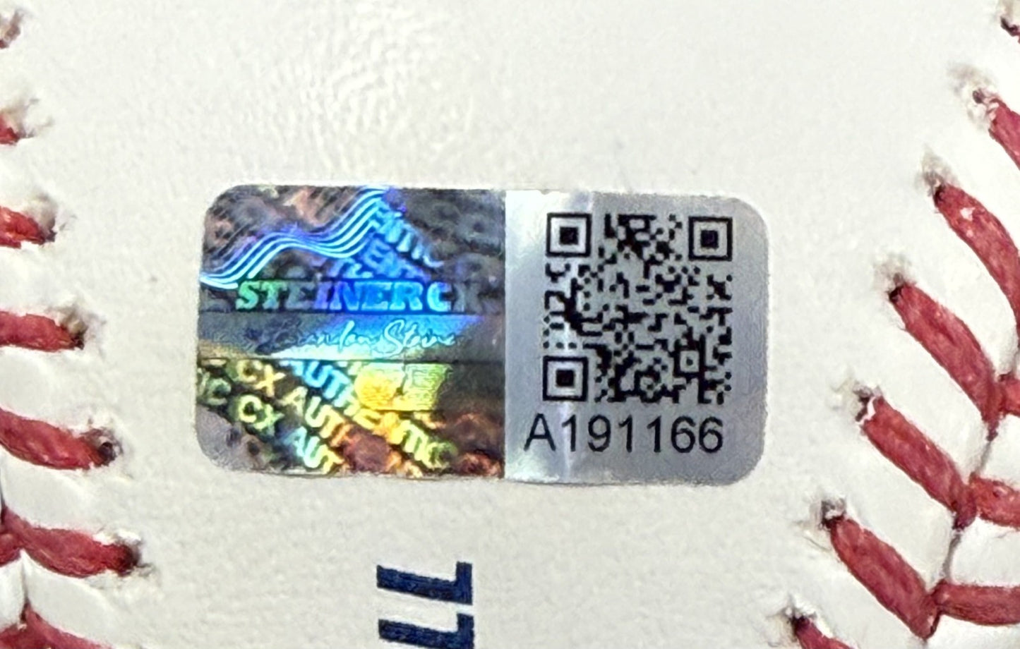 Ben Rice Signed Official Baseball Ivy League To Big League Auto Steiner Yankees