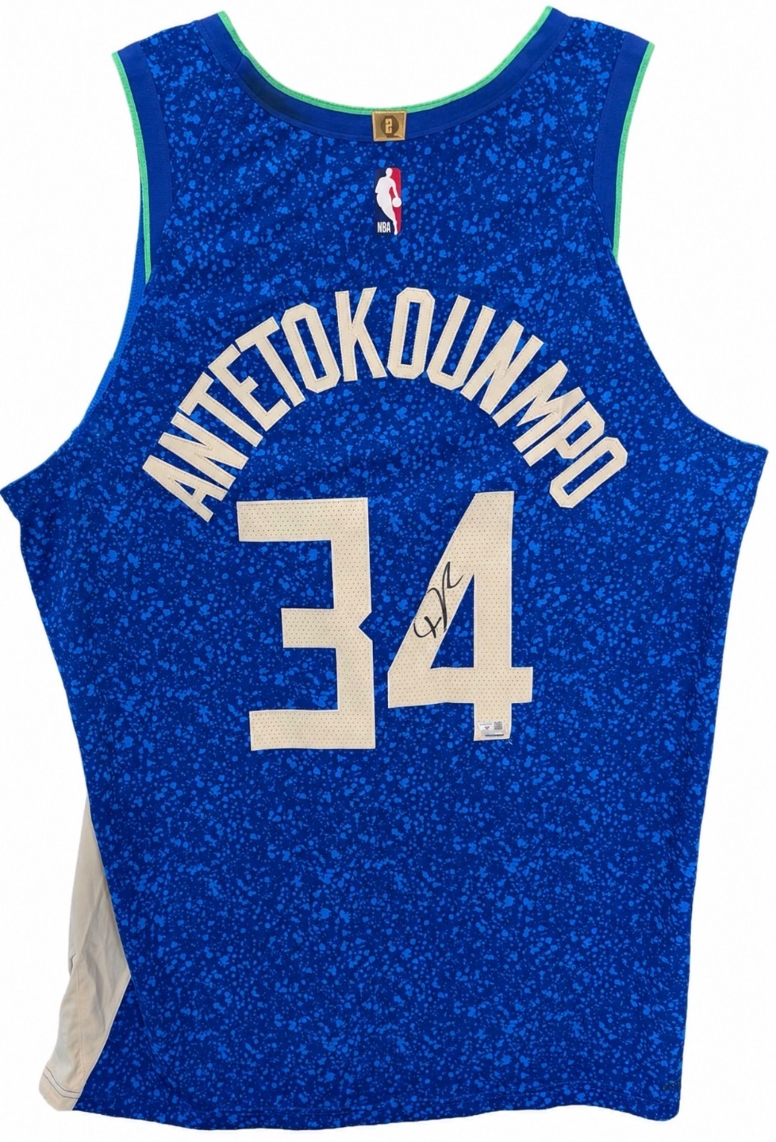 Giannis Antetokounmpo Signed Bucks 2023 City Edition Auth Jersey Auto Fanatics