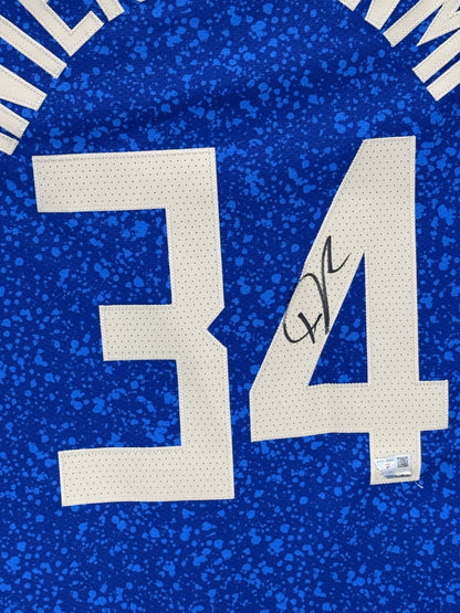 Giannis Antetokounmpo Signed Bucks 2023 City Edition Auth Jersey Auto Fanatics
