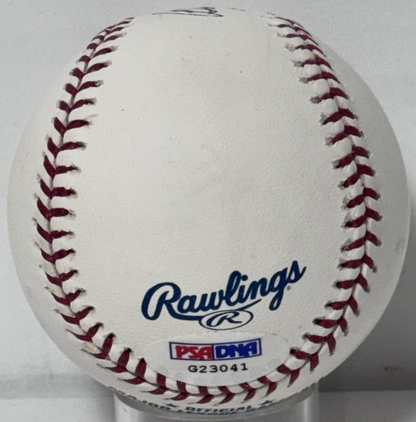 Bob Feller Signed Official Baseball HOF 62 Auto PSA COA Cleveland HOF