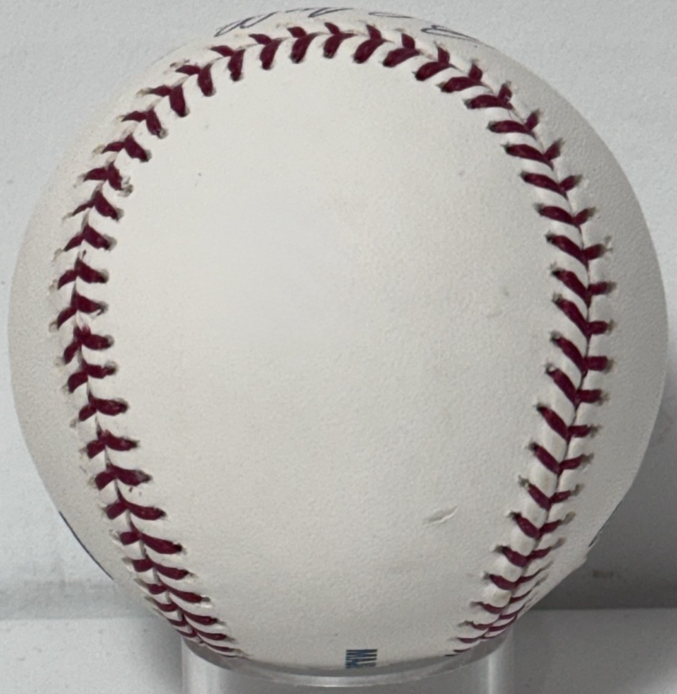 Bob Feller Signed Official Baseball HOF 62 Auto PSA COA Cleveland HOF