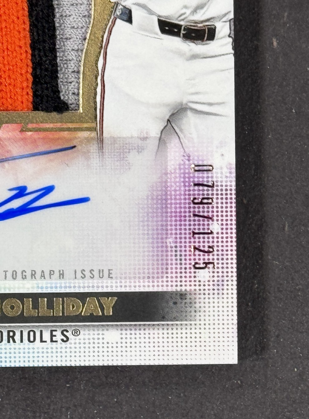 2024 Topps Inception Jackson Holiday RC Patch Auto LE/125 Orioles Rookie Mint