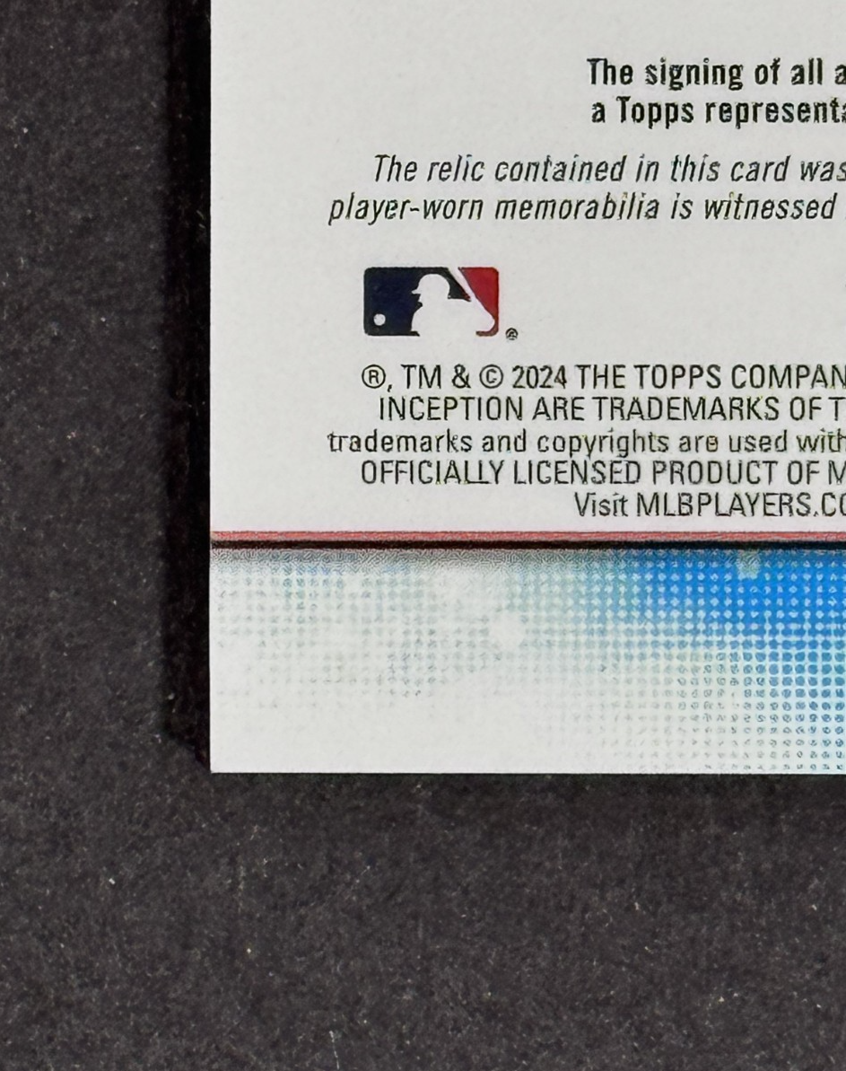 2024 Topps Inception Jackson Holiday RC Patch Auto LE/125 Orioles Rookie Mint