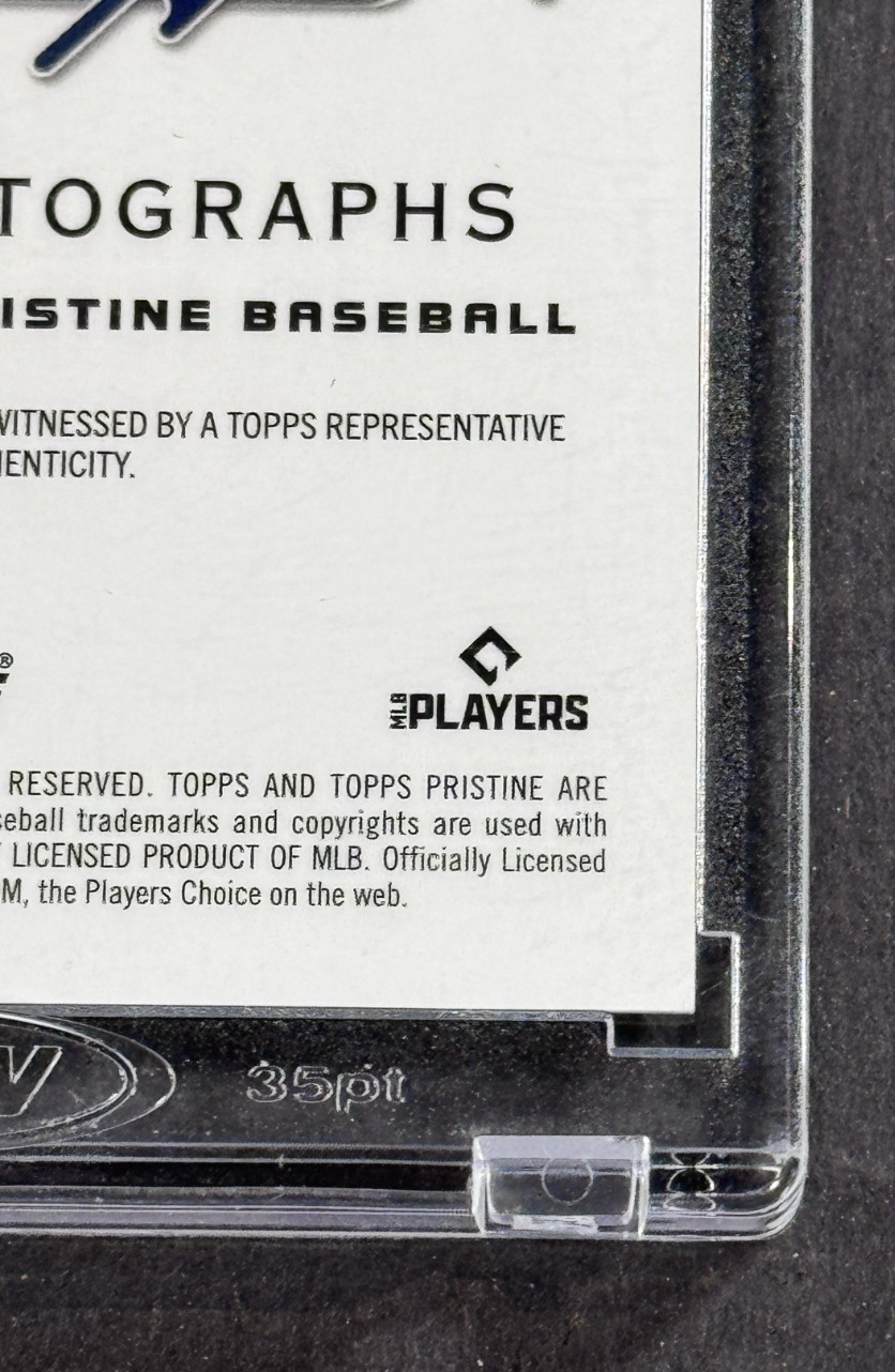 2025 Topps Pristine Sal Frelick Gold Auto 50/50 Milwaukee Brewers Mint Encased