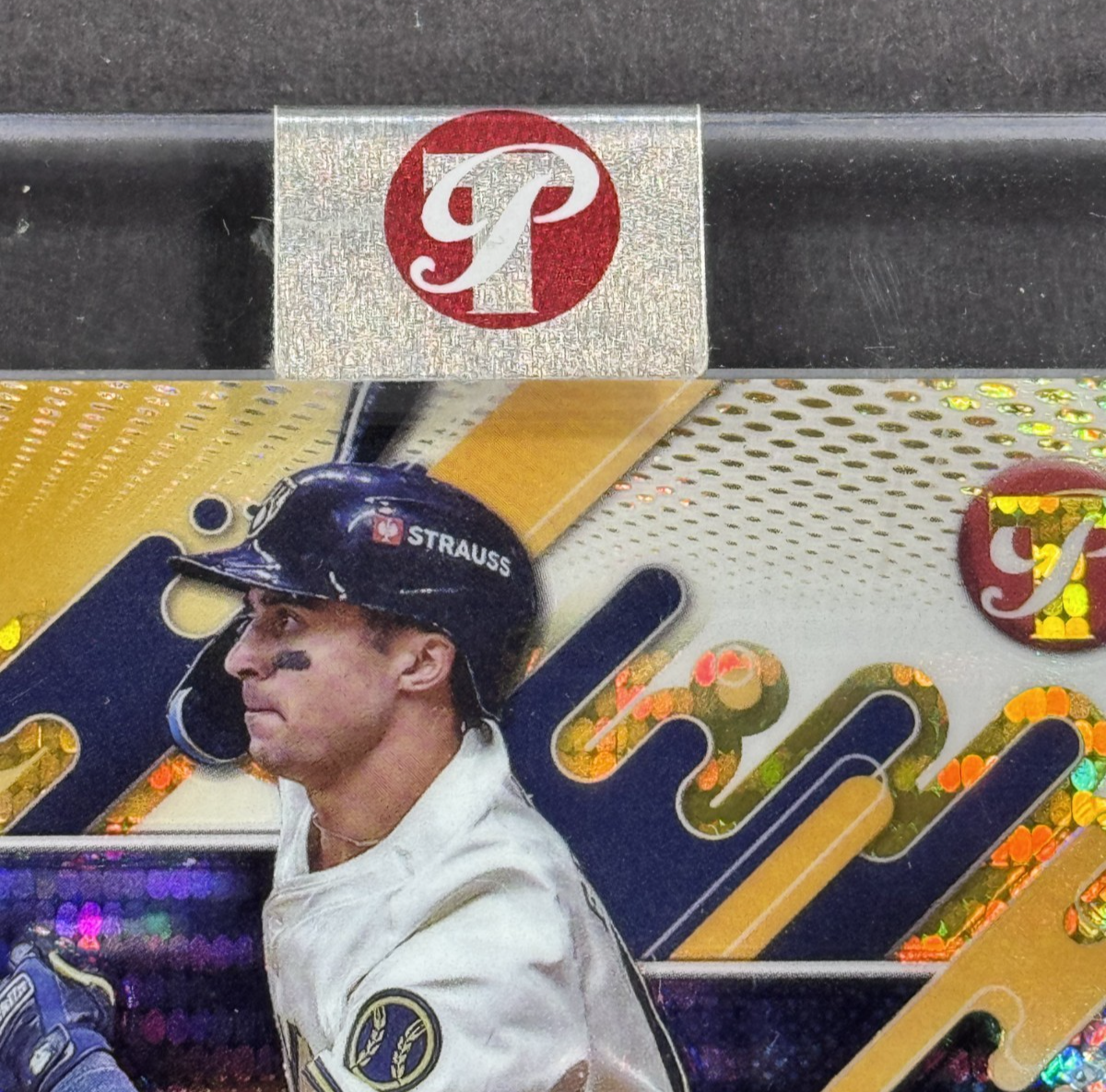 2025 Topps Pristine Sal Frelick Gold Auto 50/50 Milwaukee Brewers Mint Encased
