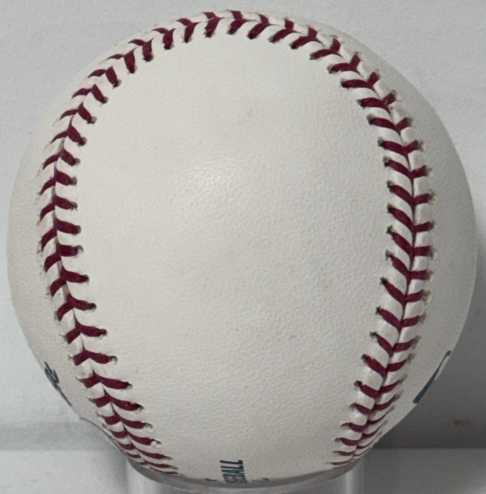 Rickey Henderson Signed Official Baseball Auto Steiner COA Athletics Yankees HOF