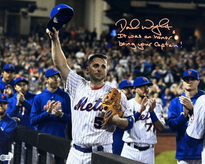 David Wright Signed Final Game Mets #5 Honor Captain Auto 16x20 Framed Photo BAS