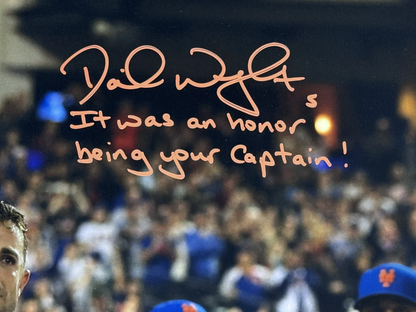 David Wright Signed Final Game Mets #5 Honor Captain Auto 16x20 Framed Photo BAS