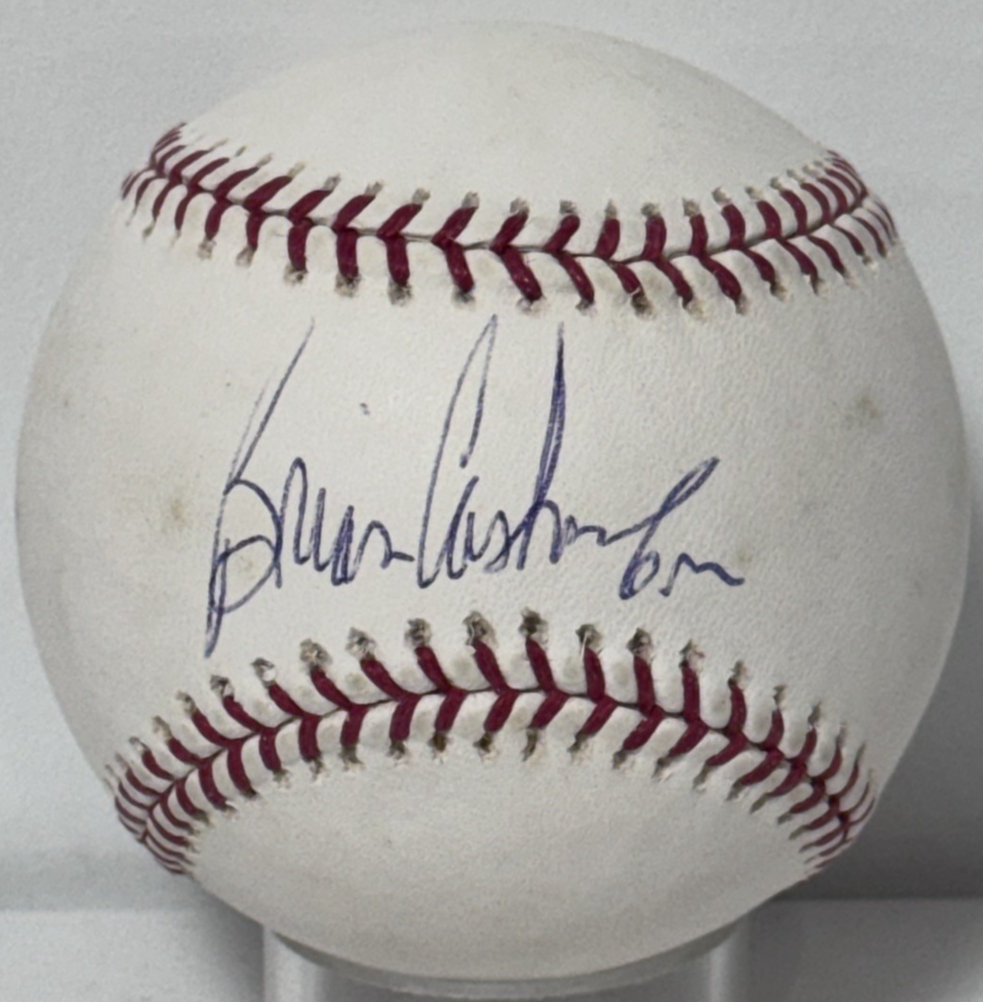 Brian Cashman Signed Official Baseball Auto Steiner COA NY Yankees GM VP