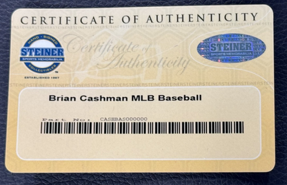 Brian Cashman Signed Official Baseball Auto Steiner COA NY Yankees GM VP