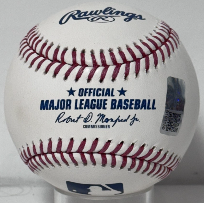 Ben Rice Signed Official MLB Baseball Ben Arroz Auto Steiner CX COA NY Yankees