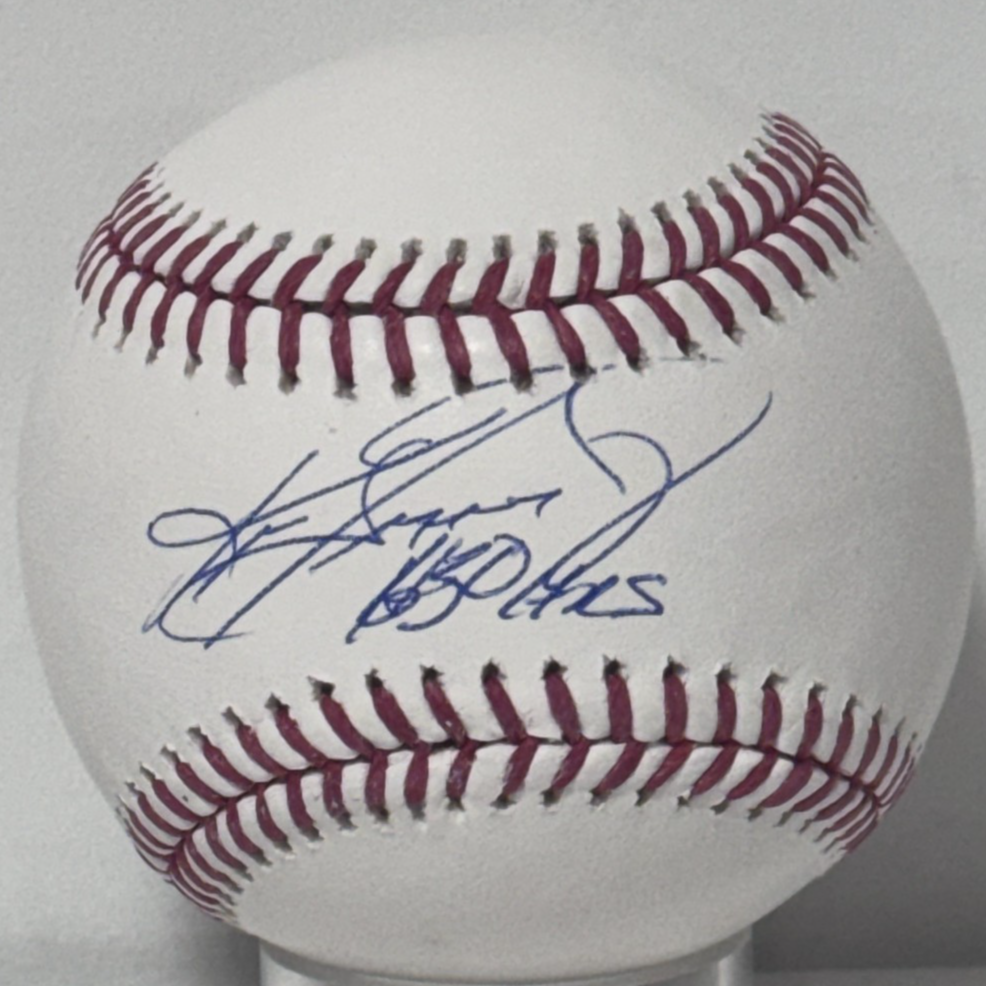 Ken Griffey Jr Signed Official Baseball 630 HRs Auto BAS Seattle Mariners HOF
