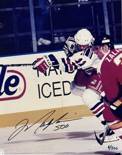 Mark Messier Signed 8x10 Framed Photo 500 ins LE/500 Auto Steiner NY Rangers HOF