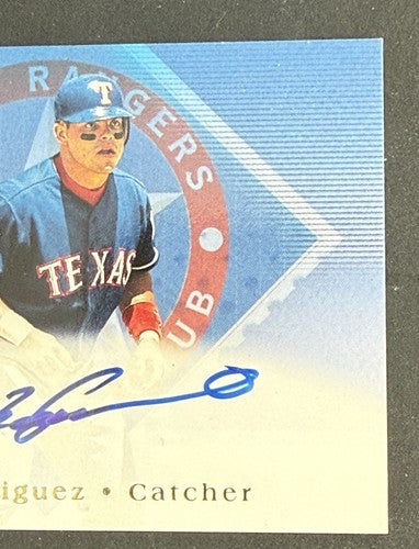 2002 Topps Certified Ivan Rodriguez MINT AUTO #TA2 Sp Rare Rangers HOF