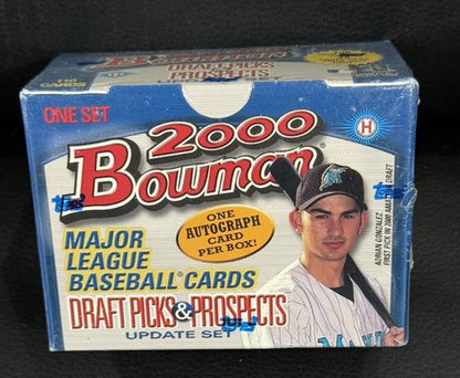 2000 Bowman Baseball Draft Picks Mint FACTORY SEALED SET 1-110 + 1 AUTO