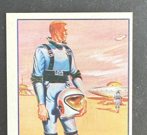 1962 Mister Softee Adventures of Captain Chapel Card Trip To Moon Space #1 Mint