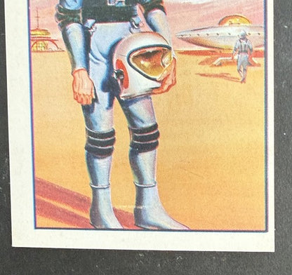 1962 Mister Softee Adventures of Captain Chapel Card Trip To Moon Space #1 Mint
