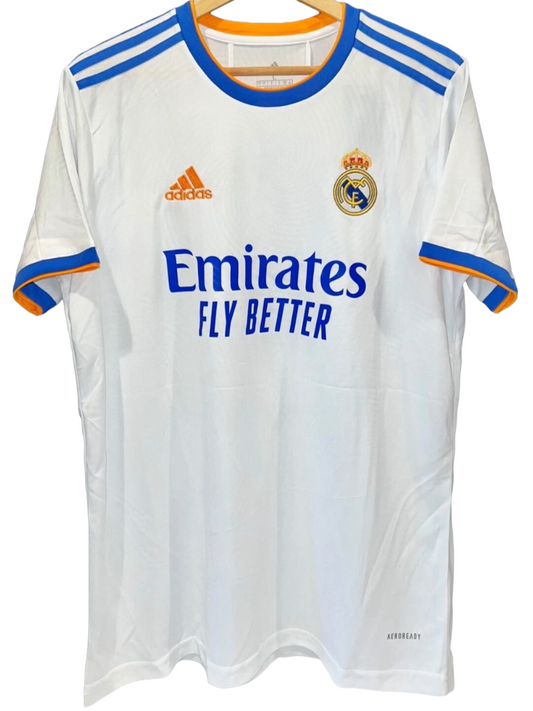 Vinicius Junior Signed #7 Real Madrid 2021 Home Jersey Auto BAS COA Size L