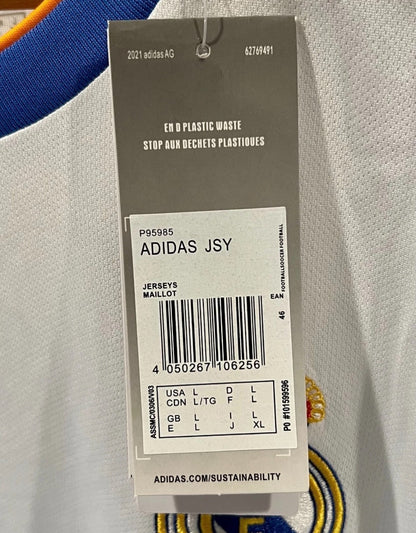 Vinicius Junior Signed #7 Real Madrid 2021 Home Jersey Auto BAS COA Size L
