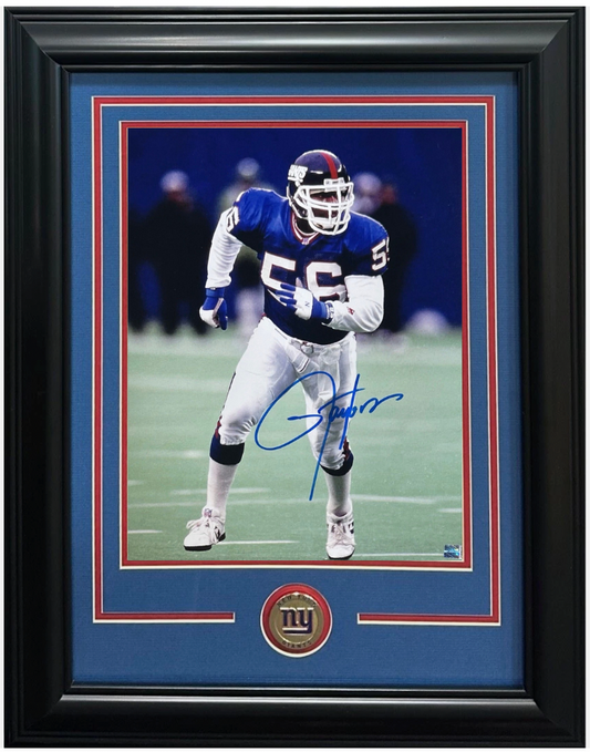 Lawrence Taylor Signed 11x14 Framed Photo Auto CX COA NY Giants HOF