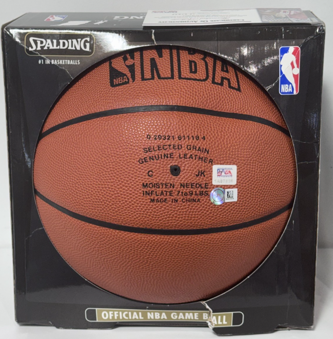 Kobe Bryant Signed Official NBA Game Basketball 2001 NBA Finals Auto ITP PSA COA