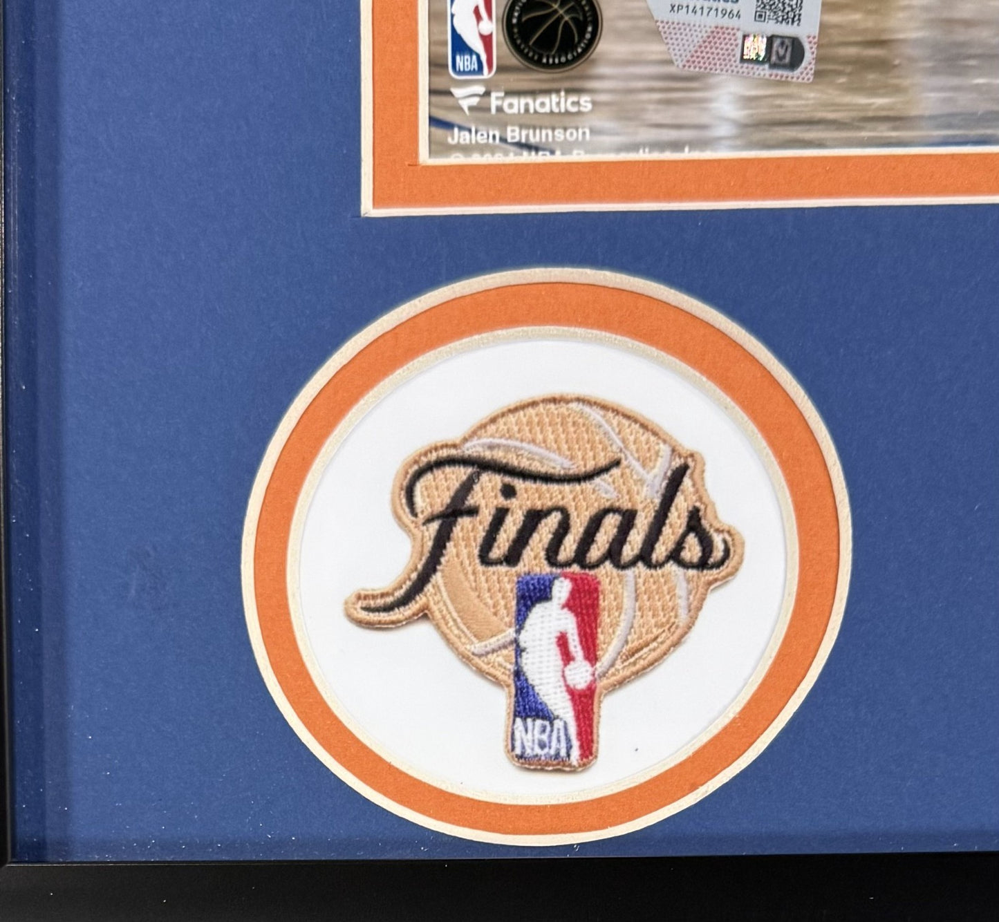 Jalen Brunson Signed 16x20 Framed Photo Celebration Knicks 26 Finals MVP Fan COA
