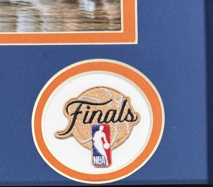 Jalen Brunson Signed 16x20 Framed Photo Celebration Knicks 26 Finals MVP Fan COA