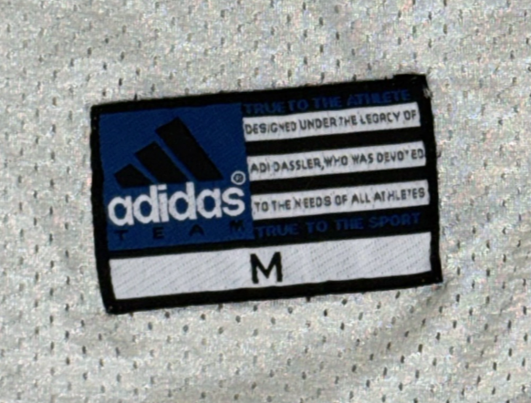NY Yankees Gray Adidas Football Jersey / Shirt Adult Size Medium Nylon Mesh