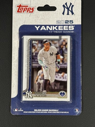 Ny Yankees 2025 Topps Factory Sealed Team Set Aaron Judge Ben Rice Rookie Mint