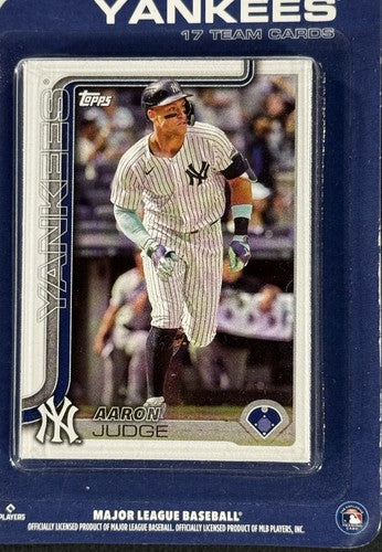 Ny Yankees 2025 Topps Factory Sealed Team Set Aaron Judge Ben Rice Rookie Mint