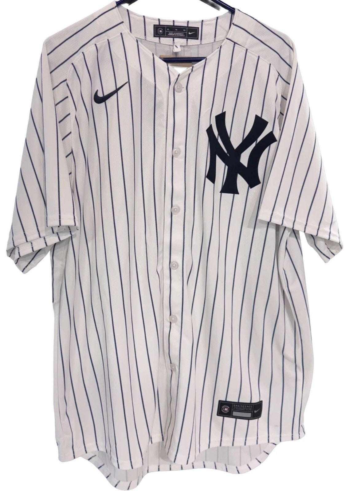 Ben Rice Signed New York Yankees #22 Nike Jersey Size XL 4 Stat Auto CX COA