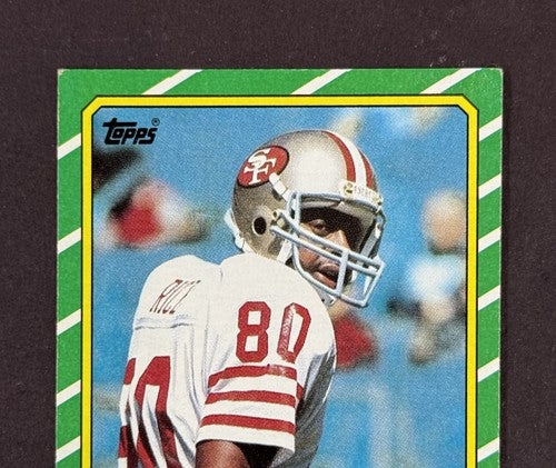 1986 Topps Jerry Rice # 161 RC EX - Nm Centered HOF Rookie San Francisco 49’ers