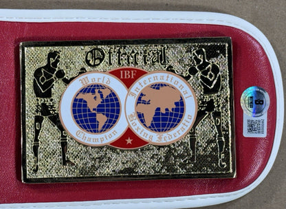 Devin Haney Signed Int Boxing Federation Replica Title Belt Auto BAS COA