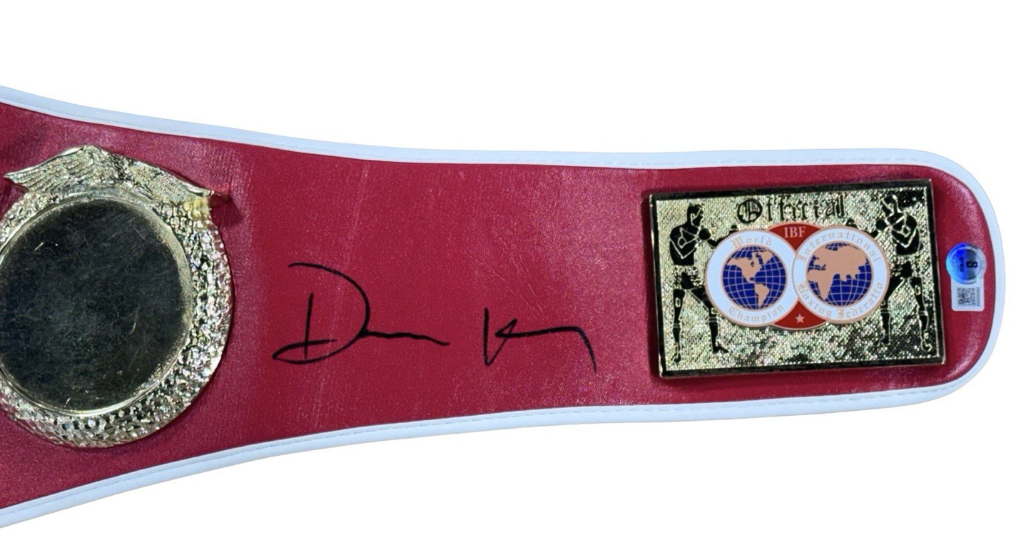 Devin Haney Signed Int Boxing Federation Replica Title Belt Auto BAS COA