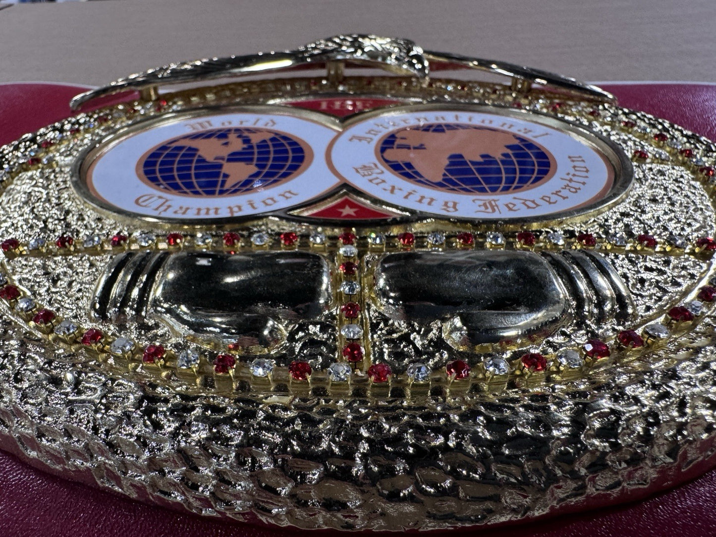 Devin Haney Signed Int Boxing Federation Replica Title Belt Auto BAS COA